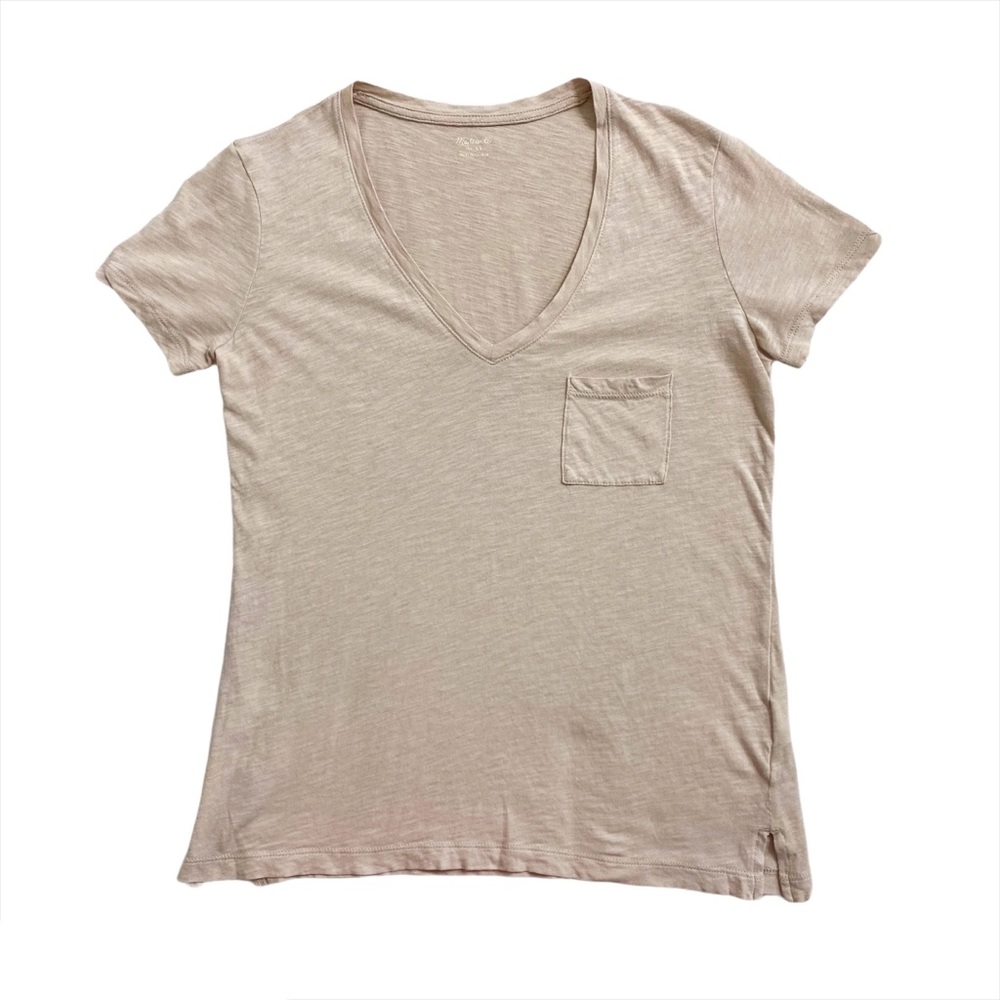 Madewell light beige perfect tee shirt size xs